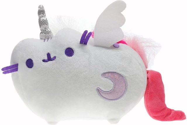 Bai Fen Bai dolls and toys Katze Plüsch Spielzeug, Weiß Grau Rosa, ab 14 Jahren - Bild 1