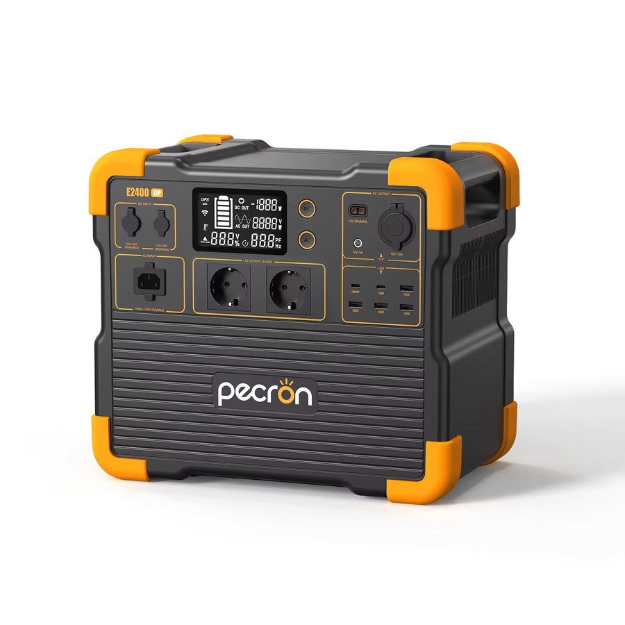Pecron E2400 Tragbare Powerstation mit LFP Akku, 2400W, 2048Wh Solargenerator in Schwarz mit WLAN und App-Steuerung - Bild 7
