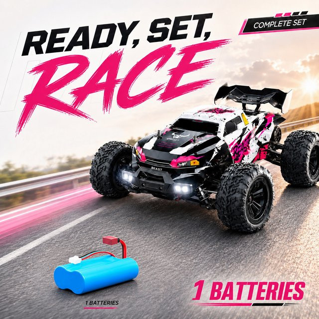 ZNLYRION RC Off-Road Monster Truck, ferngesteuert, mit LED-Scheinwerfern, ab 14 Jahren - Bild 1
