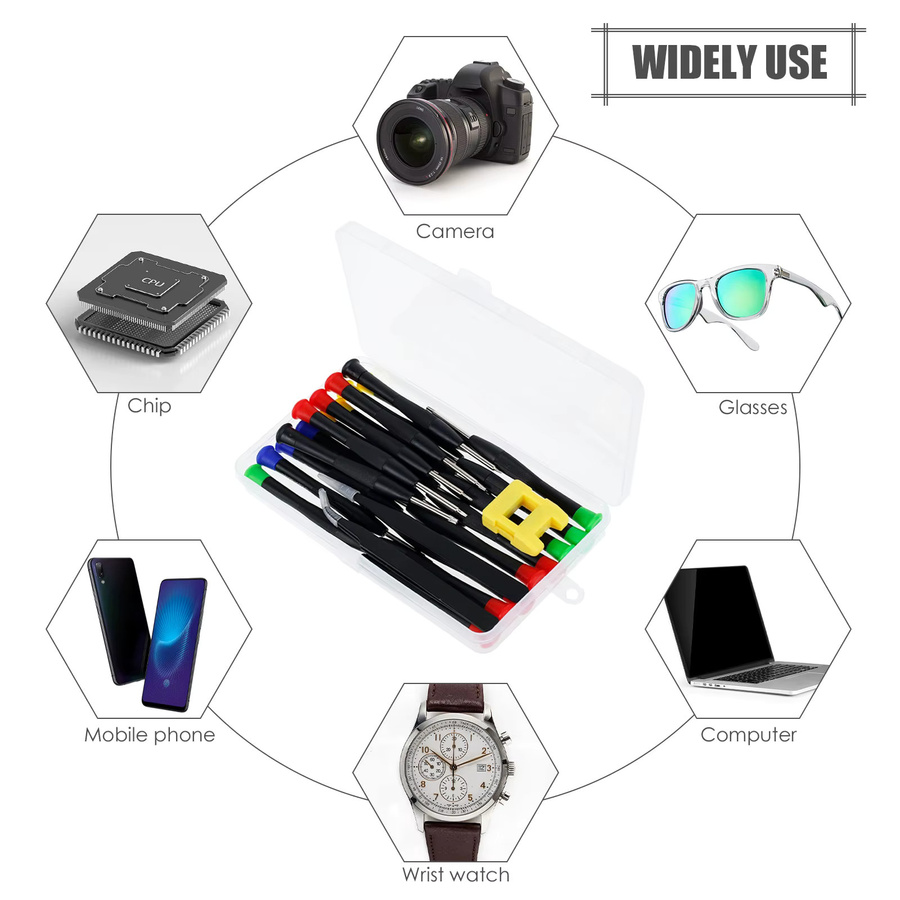 Toorise Magnetisches Mini-Schraubendreher-Set mit Aufbewahrungsbox für Uhren, Brillen, Schmuck und Elektronik - Bild 4