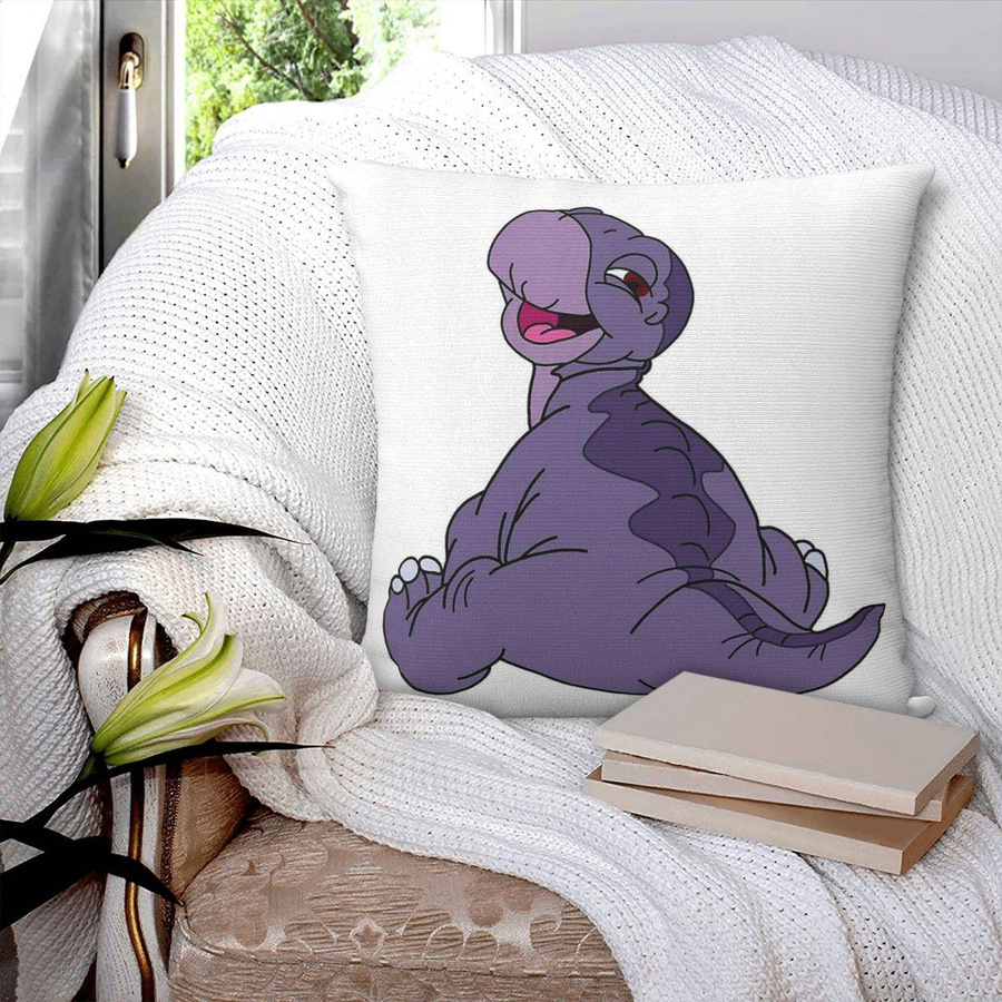 Dekorativer Kissenbezug Land Before Time aus Polyester-Leinen-Samt mit Reißverschluss, Mehrfarbig, B/T/H: 18 x 18 x 18 cm - Bild 4