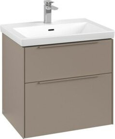 Villeroy & Boch Waschtischunterschrank Subway 3.0 in Tau mit LED-Beleuchtung und integrierten Schubladen, Wandmontage, B/T/H: 62,2 x 57,6 x 47,8 cm - Bild 1