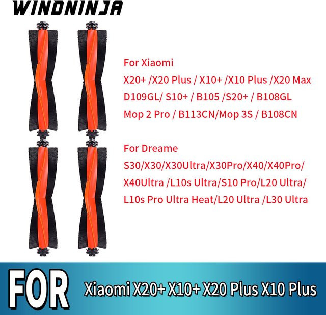Dreame Hauptbürstenaufsatz kompatibel mit Xiaomi Vacuum X10+, X20+, X20 Plus, S20+ und S10 Plus sowie Dreame X30 Ultra, L10s Ultra, X40 Ultra und L20 Ultra - Bild 1