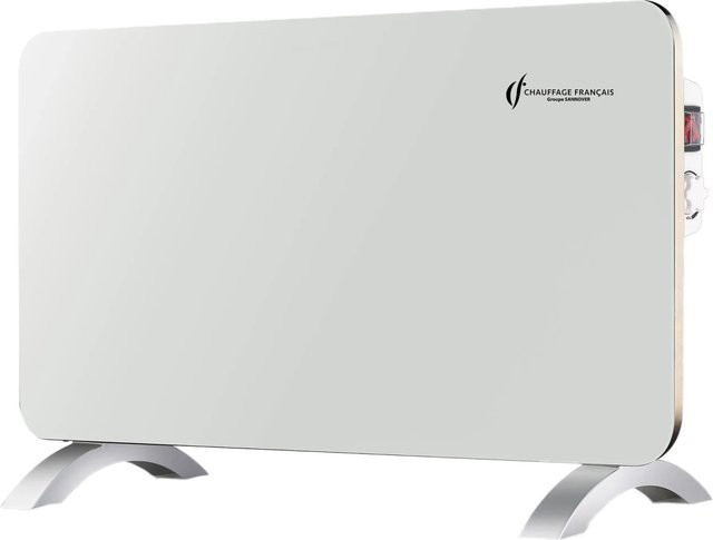 Sorimo Sannover Mobiler Elektrischer Glasheizkörper 1000 W Weiß - Bild 1