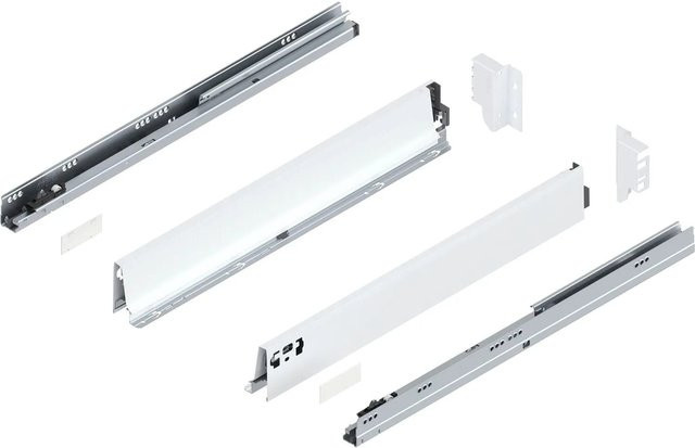 Blum Tandembox antaro M Vollauszug Blumotion Seidenweiß mit 30 kg Tragkraft, Tiefe: 600 mm - Bild 1