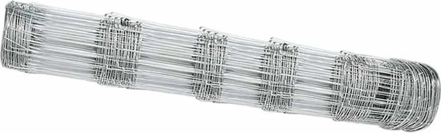 vidaXL Feldzaun aus verzinktem Stahl in Silber, B: 25 m, H: 0,8 m - Bild 1