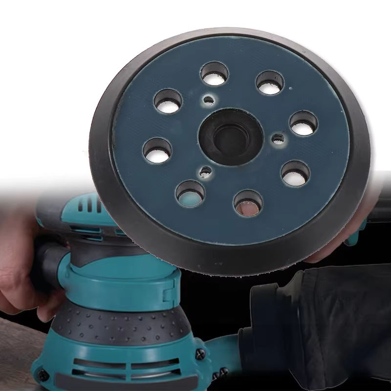 Makita 8-Loch-Schleifteller für Exzenterschleifer BO5041 MT922 in Schwarz - Bild 6