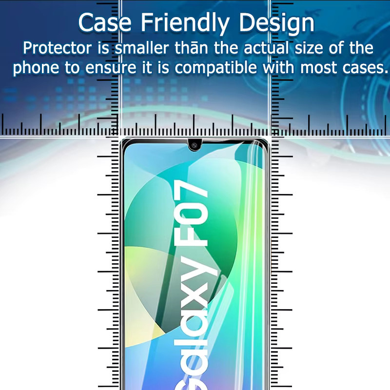 Samsung Galaxy Screen Protector aus gehärtetem Glas, transparent, passend für F07 F17 F36 F56 F16 F06 5G F05 F55 F15 F34 F54 F14 4G F04 F13 F23 F42 - Bild 5