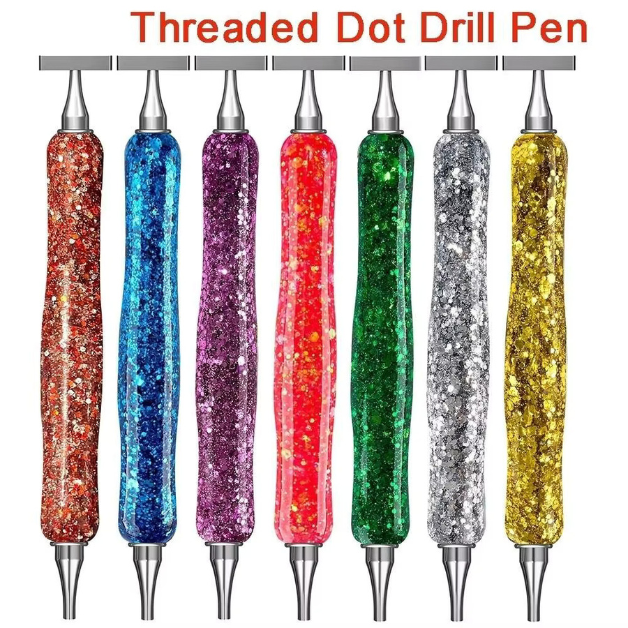 Ersatz-Stiftköpfe aus Metall mit Schraubgewinde für Diamant-Malstifte und DIY-Stickerei-Handwerk - Bild 2