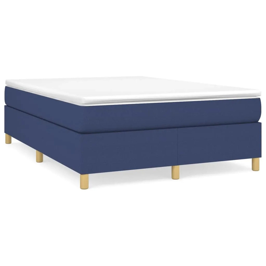 vidaXL Boxspringbett Blau Stoff B/T: 140 x 190 cm - Bild 2