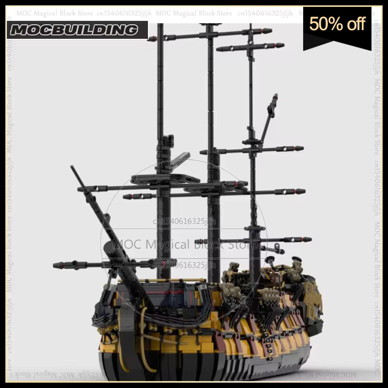 MOCBUILDING Piratenschiff HMS Euthyphro MOC Bausteine Set in Mehrfarbig - Bild 2