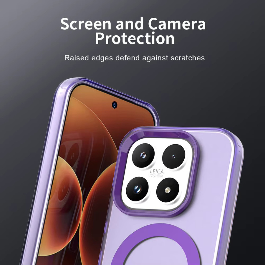 Matte Candy Magnetische Kabellose Ladehülle Transparent für Xiaomi 17, 15T Pro, Redmi Note 15 Pro Plus und 15C Stoßfeste Handyhülle - Bild 3