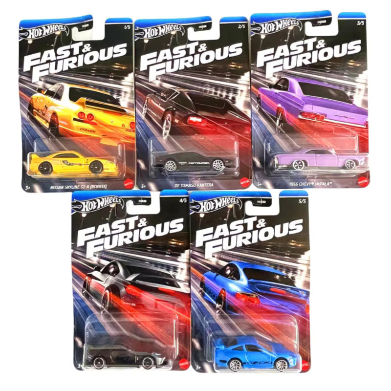 Hot Wheels 1966 Chevy Impala, Nissan Skyline Gt-R (Bcnr33), Nissan 350z Custom, Spielzeugfahrzeuge, Druckguss-Modell, ab 3 Jahren - Bild 4