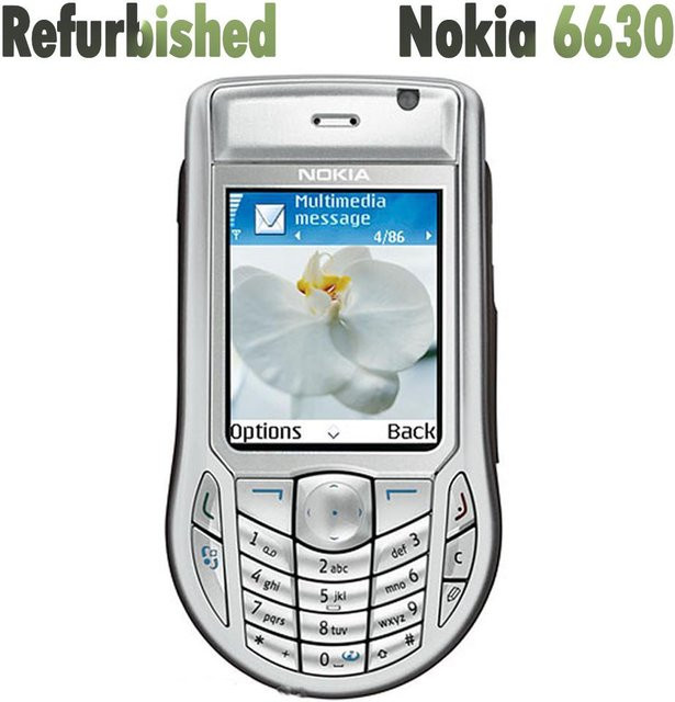 Nokia 6630 Refurbished Mobiltelefon 3G in Silber mit 2,1 Zoll Display und 1 SIM Slot - Bild 1