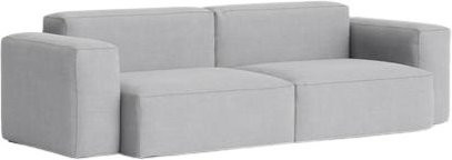 HAY Mags Soft 2,5-Sitzer Sofa Kombination mit 1 Low Armrest in Grau mit Textilbezug - Bild 1