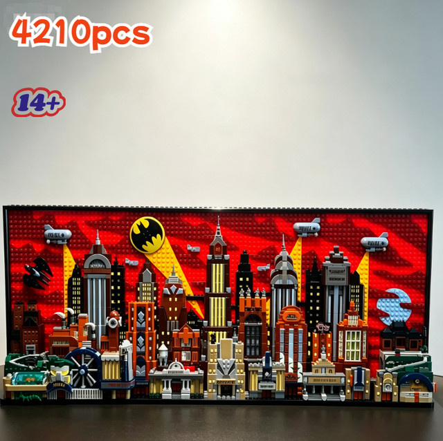 Hot Toys Bat City Architektur Skyline, Baustein-Set, 4210 Teile, ab 14 Jahren - Bild 1