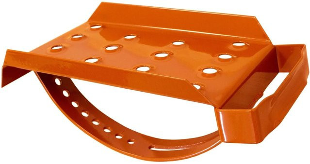 Daprona Dachtritt aus verzinktem Stahl in Ziegelrot mit 25 cm Breite für eine sichere Dachbegehung - Bild 1
