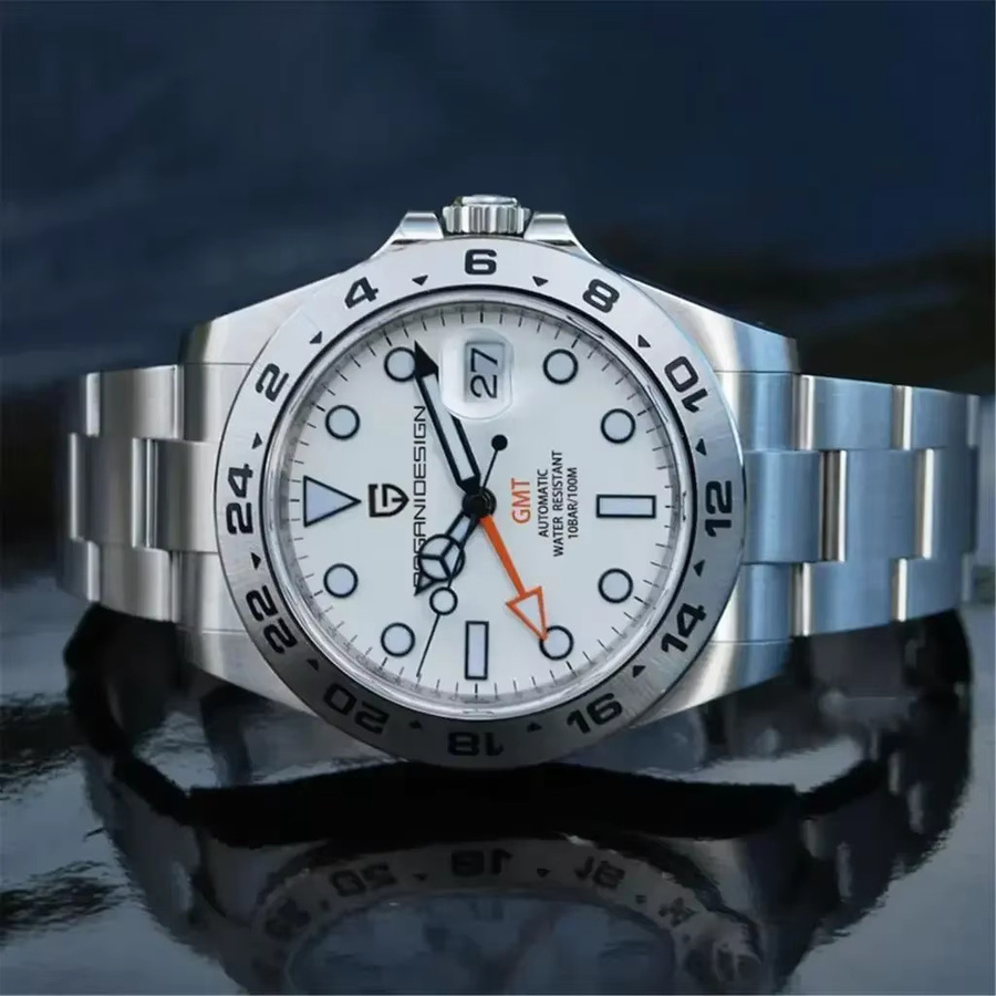 PAGANI DESIGN GMT Armbanduhr, Automatik, Edelstahl, Saphirglas, Herren - Bild 5