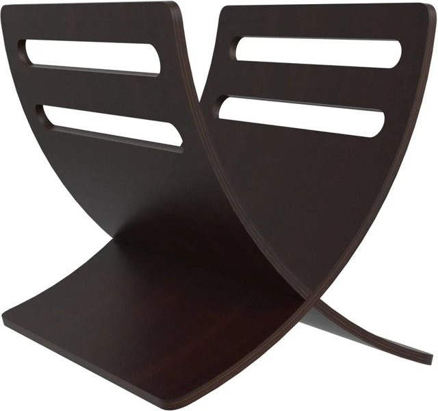 vidaXL Zeitungsständer aus Pappelsperrholz freistehend in Braun, B/T/H: 29,5 x 26,5 x 29,5 cm - Bild 1