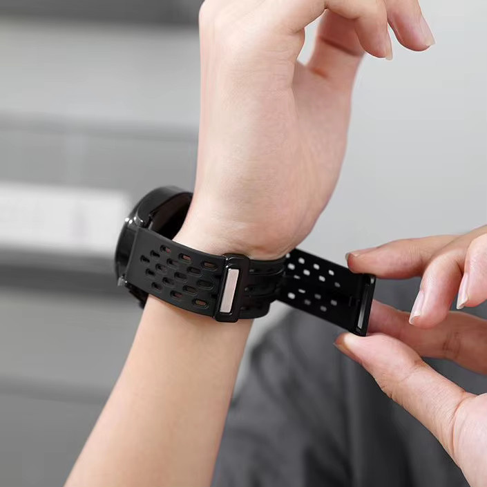 jansin Uhrenarmband Silikon, Magnetische Schleife, Unisex - Bild 3