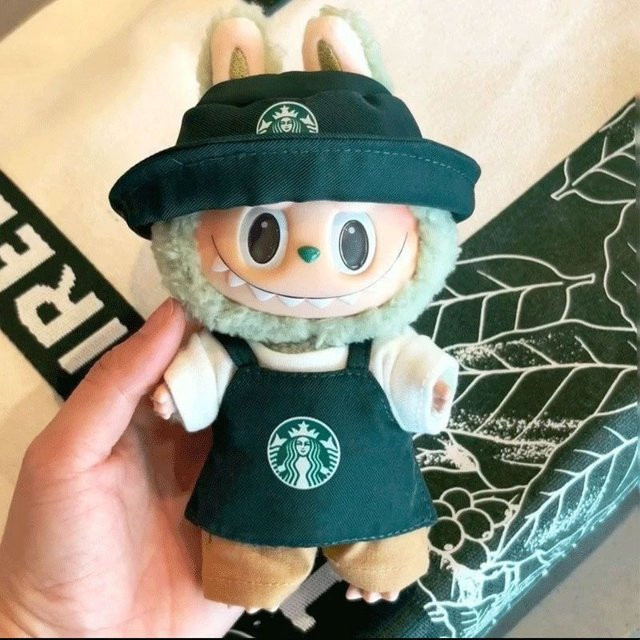 MEOD Labubu Puppe Kleidung Mode Kaffee Arbeitskleidung Set, Zubehör - Bild 1