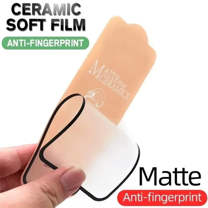3er-Pack Matte Keramik-Displayschutzfolie für Apple iPhone 16 15 14 13 12 11 Pro Max XS Max XR 7 8 Plus, Transparent - Bild 3