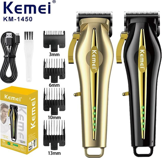 Kemei KM-1450 Elektrischer Haarschneider, Gold, Unisex - Bild 1