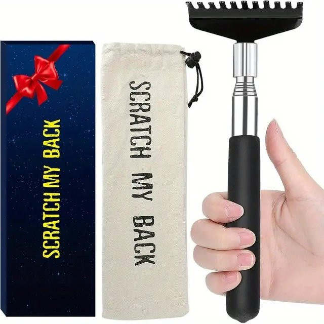 Tragbarer Rückenkratzer aus Metall, Unisex - Bild 1