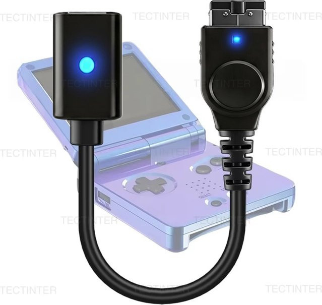 USB Typ-C Ladekabel für Nintendo GBA SP Game Boy Advance und Nintendo DS in Schwarz - Bild 1