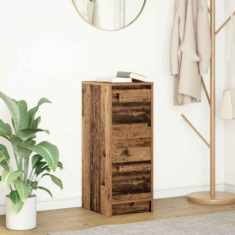Sideboard vidaXL in Braun im Landhausstil aus Holzwerkstoff, B/T/H: 29,5 x 34 x 76 cm - Bild 1