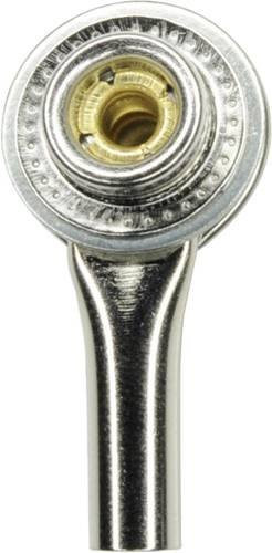 TRU COMPONENTS BABU-DR-10 ESD-Druckknopf-Adapter mit 10 mm Druckknopf und Bananenbuchse in Silber und Messing - Bild 1