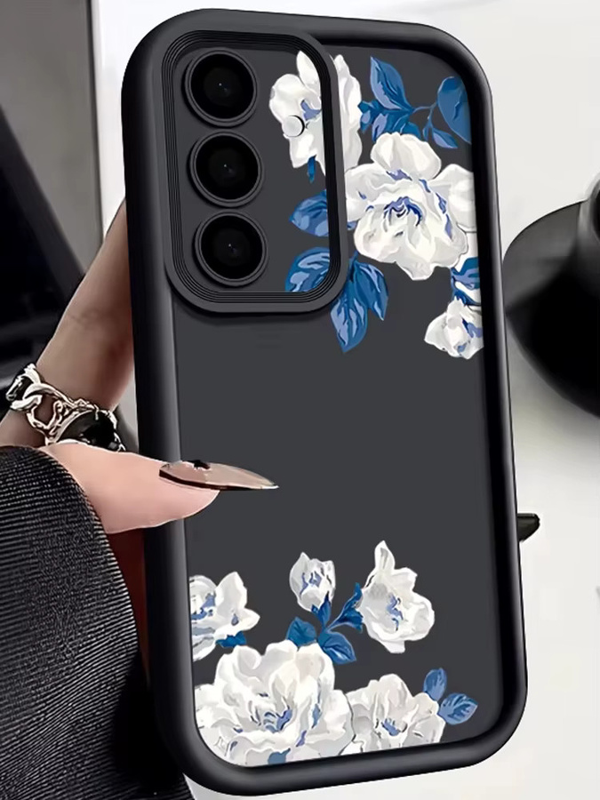 Handyhülle mit Blumenmuster für Samsung Galaxy A17 A56 A16 A36 A55 A15 A25 A26 A35 A54 A53 5G aus weichem Silikon TPU in Weiß, Rot und Multicolour - Bild 3