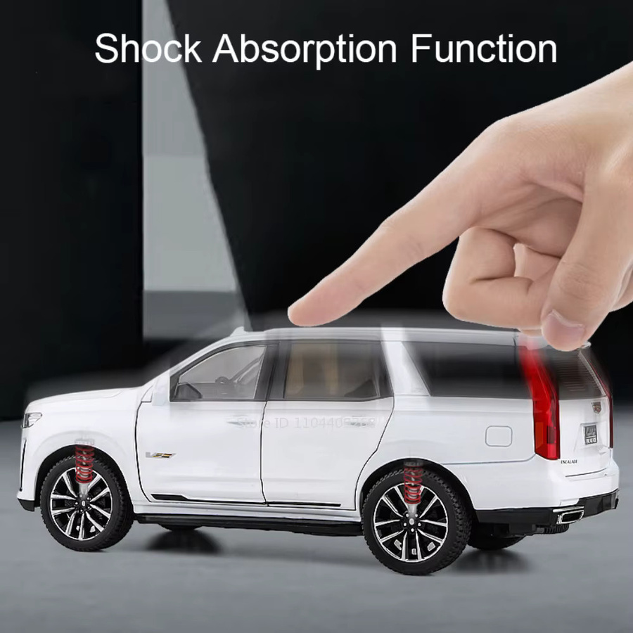 MAKEDA Escalade Automodell, Maßstab 1:24, Metall, Weiß - Bild 4