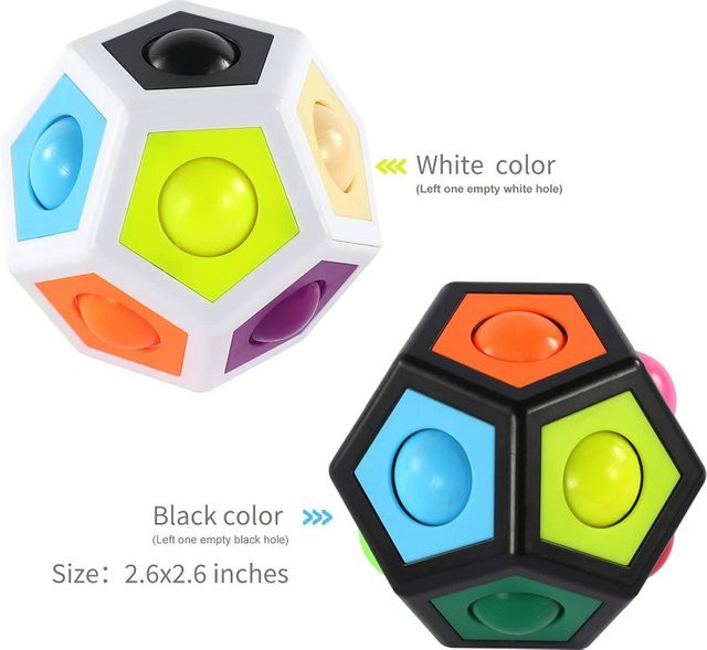 Meade Magischer Polygon-Würfel, Regenbogenfarben, Kinderpuzzle, Bunt / Mehrfarbig - Bild 1