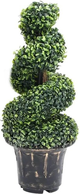 furnicato Künstlicher Buchsbaum in Spiralform mit Topf, Grün, Höhe: 89 cm - Bild 1