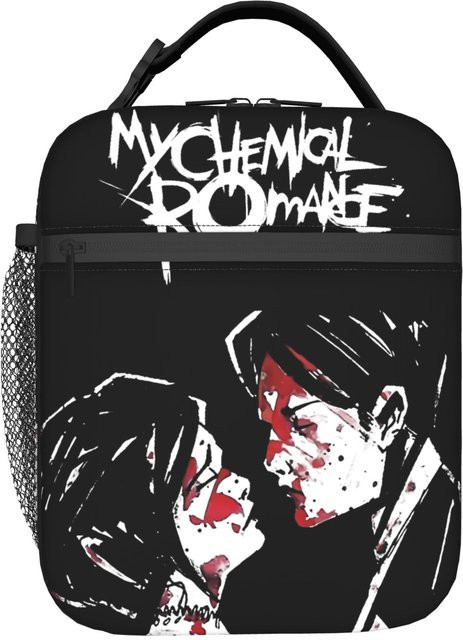 Fancy Style Studio My Chemical Romance Lunchtasche als wasserdichte Kühlertasche für Picknick und Outdoor in Schwarz - Bild 1