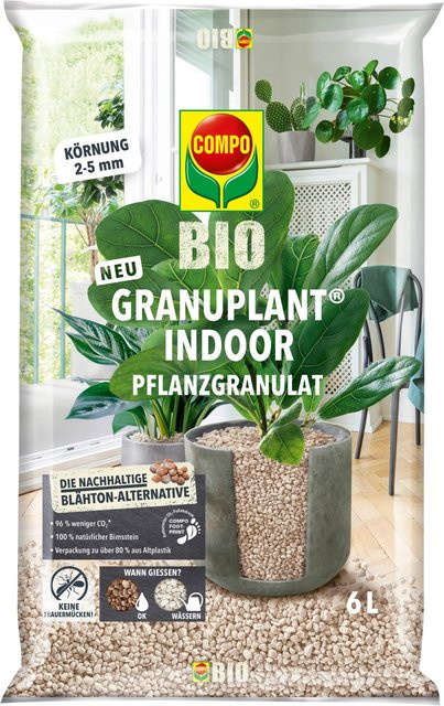 Compo Granuplant Bio-Pflanzgranulat für Indoor und Balkon, Bimsgranulat 2-5 mm - Bild 1
