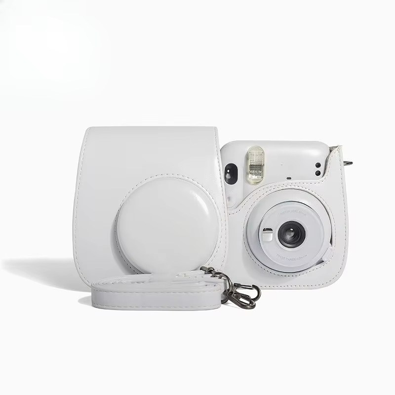 CHUBAN Kameratasche aus PU-Leder für Instax Mini 11 in Weiß - Bild 2