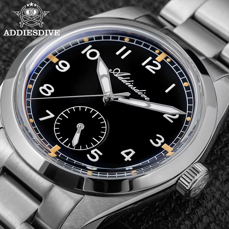 ADDIESDIVE Armbanduhr, Quarz, Edelstahl, 36 mm, Blau, Herren - Bild 2