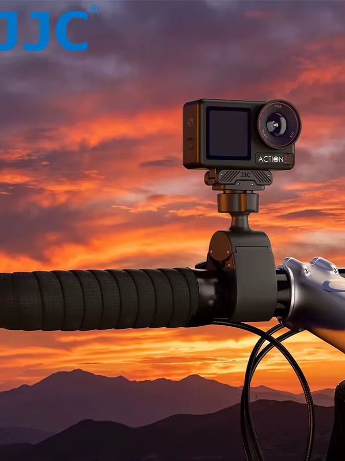 JJC Lenkerhalterung für DJI Osmo Action 6 5 Pro 4 3 Action Camera Motorrad-Klemmhalterung mit magnetischem Schnellverschlussadapter in Schwarz - Bild 7
