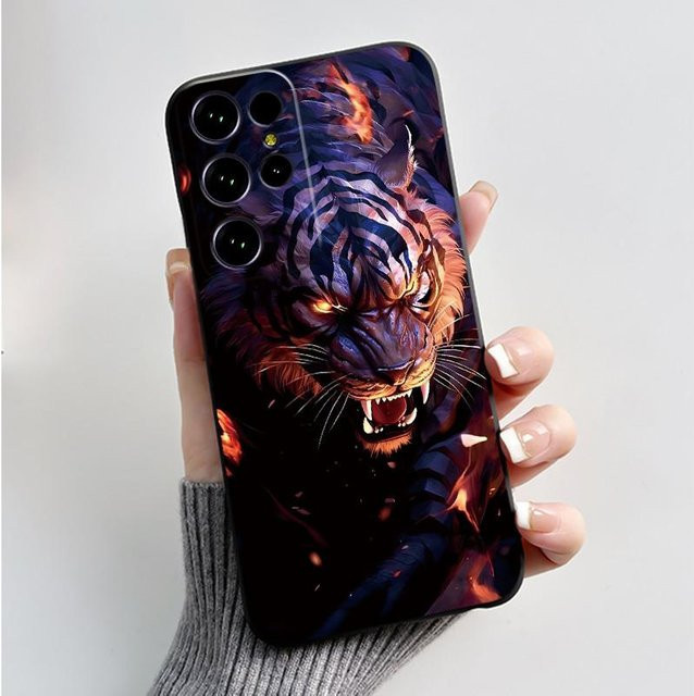 Schutzhülle für Oukitel C61 Pro und Oukitel C61 GT aus weichem Silikon mit Herz und Kaninchen-Design in Schwarz - Bild 1