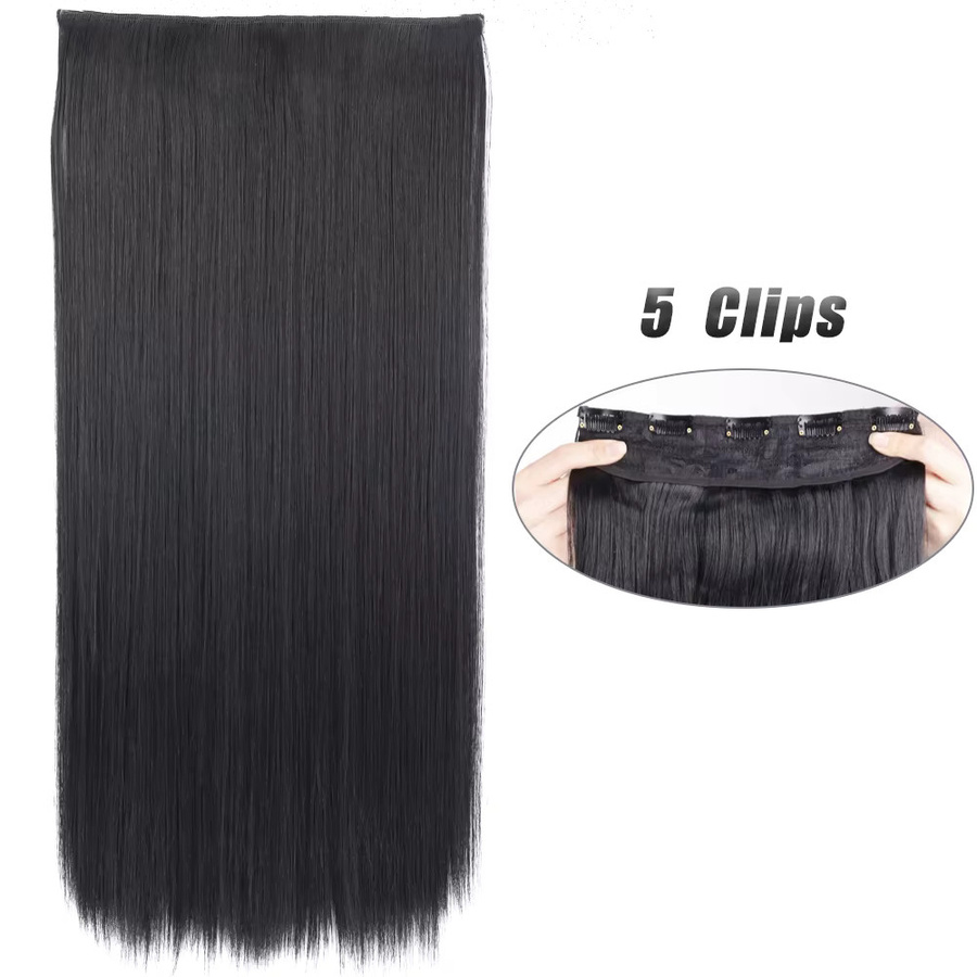 Manetique Haarverlängerung, synthetisch, 30 Zoll, glatt, Unisex - Bild 6