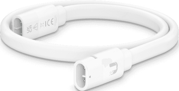 Ubiquiti UISP Stromkabel flach und verseilt für den Außenbereich, weiß, Länge: 50 cm (UACC-CABLE-PT-0.5M) - Bild 1