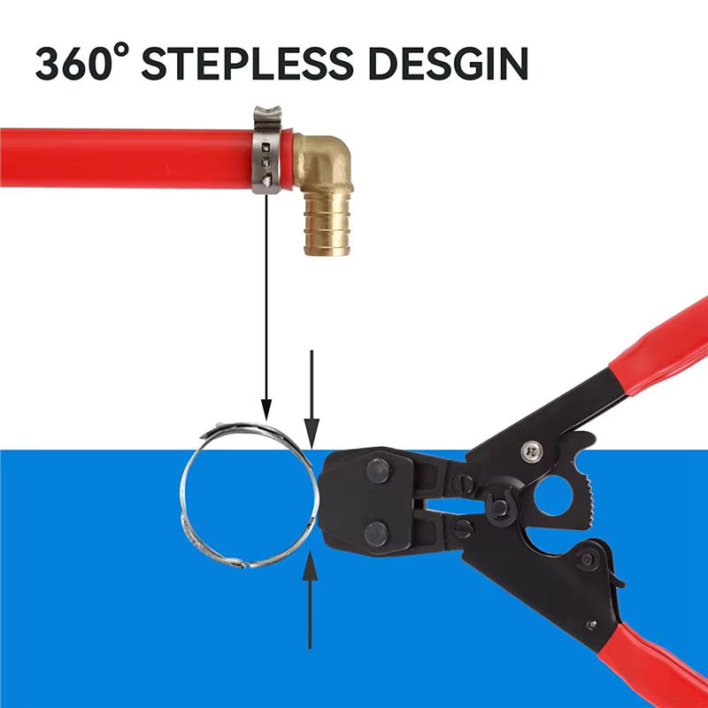 ETRT 200 Stück Pex-Cinch-Klemmringe aus Edelstahl 304, 1/2-Zoll Pex-Crimpringe für Rohrverschraubungen - Bild 4