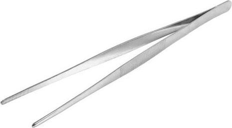 Gezahnte Grillzange aus Edelstahl von Clean Products in Silber, Länge: 30 cm - Bild 1