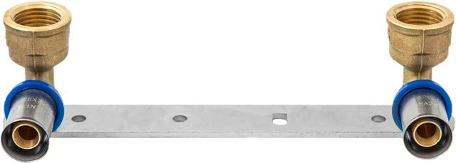 Kirchhoff MS-Montageeinheit Blank in Messing mit 1/2 Zoll IG und 153 mm Stichmaß - Bild 1