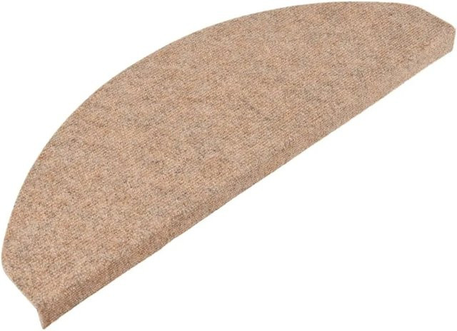 vidaXL Selbstklebende Stufenmatten 15 Stück, Beige, rutschfest und schalldämmend, B/T/H: 65 x 22,5 x 3,5 cm - Bild 1