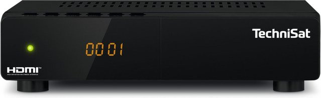 TechniSat HD-S 210 Kompakter HD SAT-Receiver in Schwarz mit DVB-S/S2, HDMI und USB Mediaplayer - Bild 1