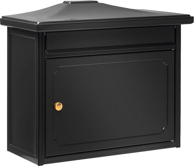 Burg Wächter Briefkasten Kopenhagen 882 E aus Stahlblech in Schwarz Matt - Bild 1