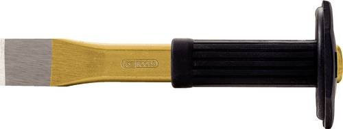 KS Tools Flachmeißel mit Handschutzgriff, oval, aus Chrom-Molybdän-Stahl, gold - Bild 1